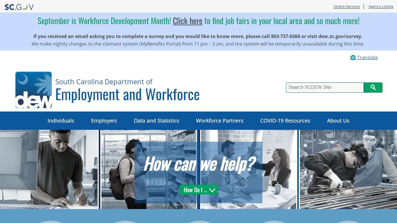 Home | SC Department of Employment and Workforce